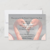 Invitation Flamant de la Saint-Valentin (Dos)