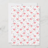 Invitation Flamant rose Baby shower (Dos)
