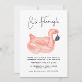 Invitation Flamant rose Bachelorette (Devant)
