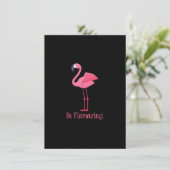 Invitation Flamant rose Be Flamazing (Debout devant)
