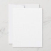 Invitation Flamant rose Couple Custom Flat Merci Notes (Dos)