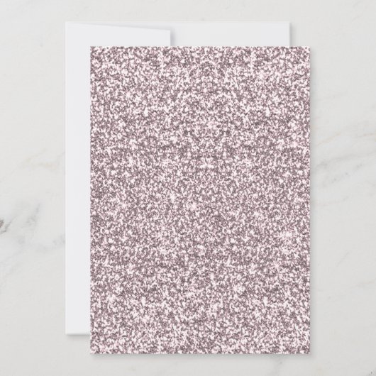 Invitation Flamant rose de Parties scintillant Rose Faux Bach (Dos)