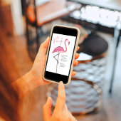 Invitation Flamant rose de plage Pink Tropical