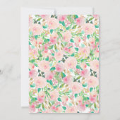 Invitation Flamant rose douche nuptiale Invitation, douche Fl (Dos)