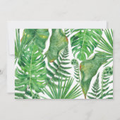 Invitation Flamant rose du Paradis tropical Fête des mariées  (Dos)