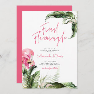 Invitation Flamant rose final du week-end flamingle