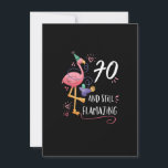 Invitation Flamant rose Flamazing 70e anniversaire Décoration<br><div class="desc">Funny Flamingo Gift for men,  Gift for women,  wife,  husband,  son,  daughter,  grandson,  granddaughter. Design Gift Idea for Birthday,  Christmas,  Anniversary,  Fathers day,  Mothers Day,  matching outfit men,  women,  father,  wife,  teacher.</div>