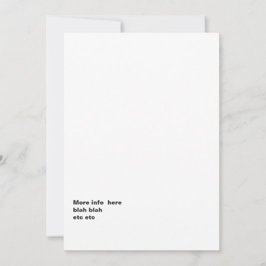 Invitation Flamant rose Island (Dos)