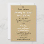 Invitation Flamant rose Mariage Fête des mariées portrait Inv (Dos)