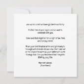 Invitation Flamant rose Noël à la fête de juillet (Dos)