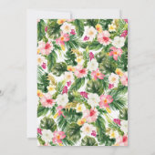 Invitation Flamant rose Piscine Fête d'été Anniversaire (Dos)