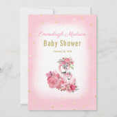 Invitation Flamant rose rose Ballerina Guess Caractéristiques (Dos)