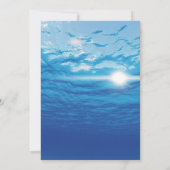 Invitation Flamant rose rose été bord de piscine fête d'anniv (Dos)