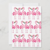 Invitation Flamant rose rose Onederland Été 1er anniversaire  (Dos)