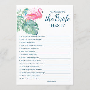 Invitation Flamant rose Rose Qui Connaît La Mariée Meilleur J