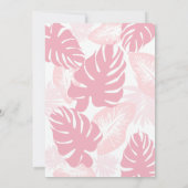 Invitation Flamant rose rose Tiara Baby shower de fille à feu (Dos)