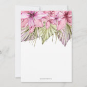 Invitation Flamant rose rose tropical fête d'anniversaire (Dos)