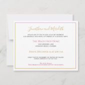 Invitation Flamant rose rose Tropical Pas de cadeaux Réceptio (Dos)