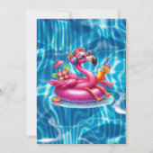 Invitation Flamant rose, Salle De Bains Privée (Dos)