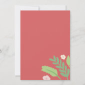 Invitation Flamant rose Tropical Bridal (Dos)