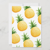 Invitation Flamant Rose Tropical Fille de l'Été 2ème (Dos)