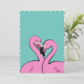 Invitation Flamants Roses (Debout devant)