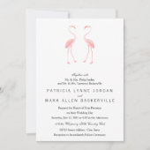 Invitation Flamants roses de façade (Devant)