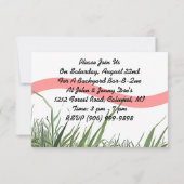 Invitation Flamants roses Jardin Jardin des oiseau (Dos)