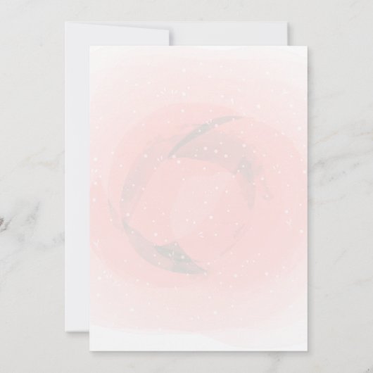 Invitation Flamants roses roses mignons Fête d'été (Dos)