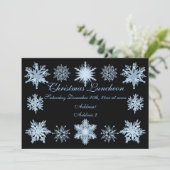 Invitation Flambeaux bleus de Noël (Debout devant)