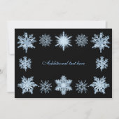 Invitation Flambeaux bleus de Noël (Dos)