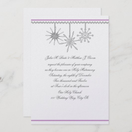 Invitation Flambeaux d'hiver (Devant / Derrière)