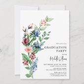 Invitation Flambée dans la fête de la graduation de la fête d (Devant)