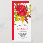 Invitation Flambée d'invitation rouge (Devant / Derrière)