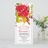 Invitation Flambée d'invitation rouge (Debout devant)