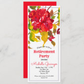 Invitation Flambée d'invitation rouge (Devant / Derrière)