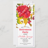 Invitation Flambée d'invitation rouge (Devant)