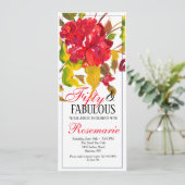 Invitation Flambée d'invitation rouge (Debout devant)