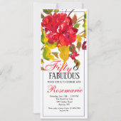 Invitation Flambée d'invitation rouge (Devant)