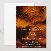 Invitation Flame Party 3 complète (Devant / Derrière)