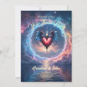 Invitation Flamebound Heart of the Moon – Gothic Cosmic Love (Devant)