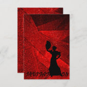 Invitation Flamenco Danse latine Ball (Devant / Derrière)