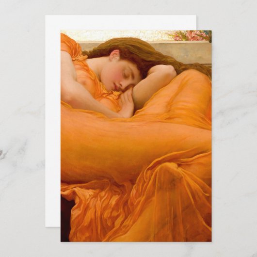 Invitation Flaming Juin Peinture Par Frederic Leighton (Devant / Derrière)