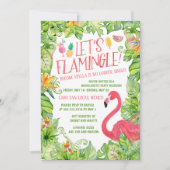 Invitation Flamingle Bachelorette Party (Devant)