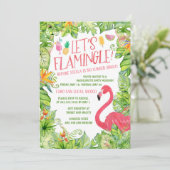Invitation Flamingle Bachelorette Party (Debout devant)