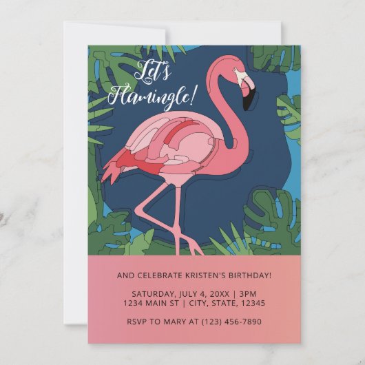 Invitation Flamingle Celebration (Devant)
