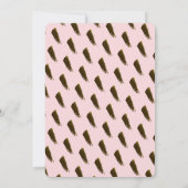 Invitation Flamingle Framingo Fille rose Anniversaire (Dos)