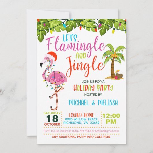 Invitation Flamingle & Jingle - WH (Devant)