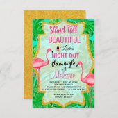 Invitation Flamingle Ladies Night Out (Devant / Derrière)