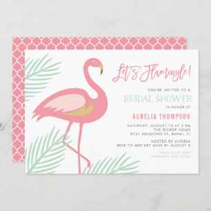 Invitation Flamingle Tropical Bridal Shower